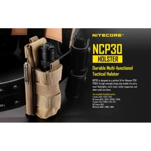 Kabura Nylonowa na Latarki P20, P20UV Nitecore NCP30 Czarna