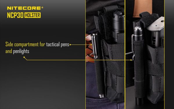 Kabura Nylonowa na Latarki P20, P20UV Nitecore NCP30 Czarna-8