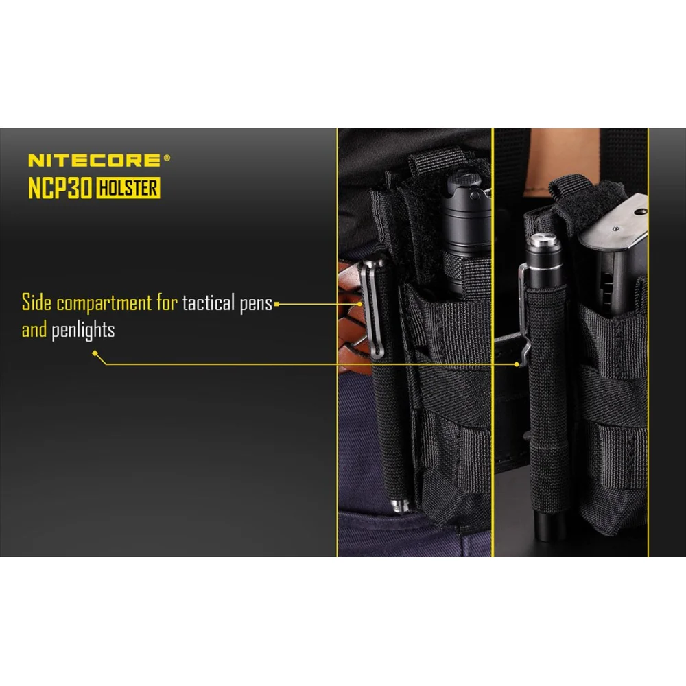 Kabura Nylonowa na Latarki P20, P20UV Nitecore NCP30 Czarna 8 Kabura Nylonowa na Latarki P20, P20UV Nitecore NCP30 Czarna