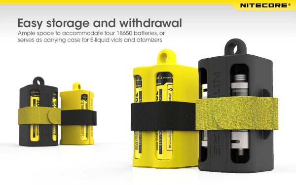 Pojemnik na Baterie Nitecore Żółty NBM40-3