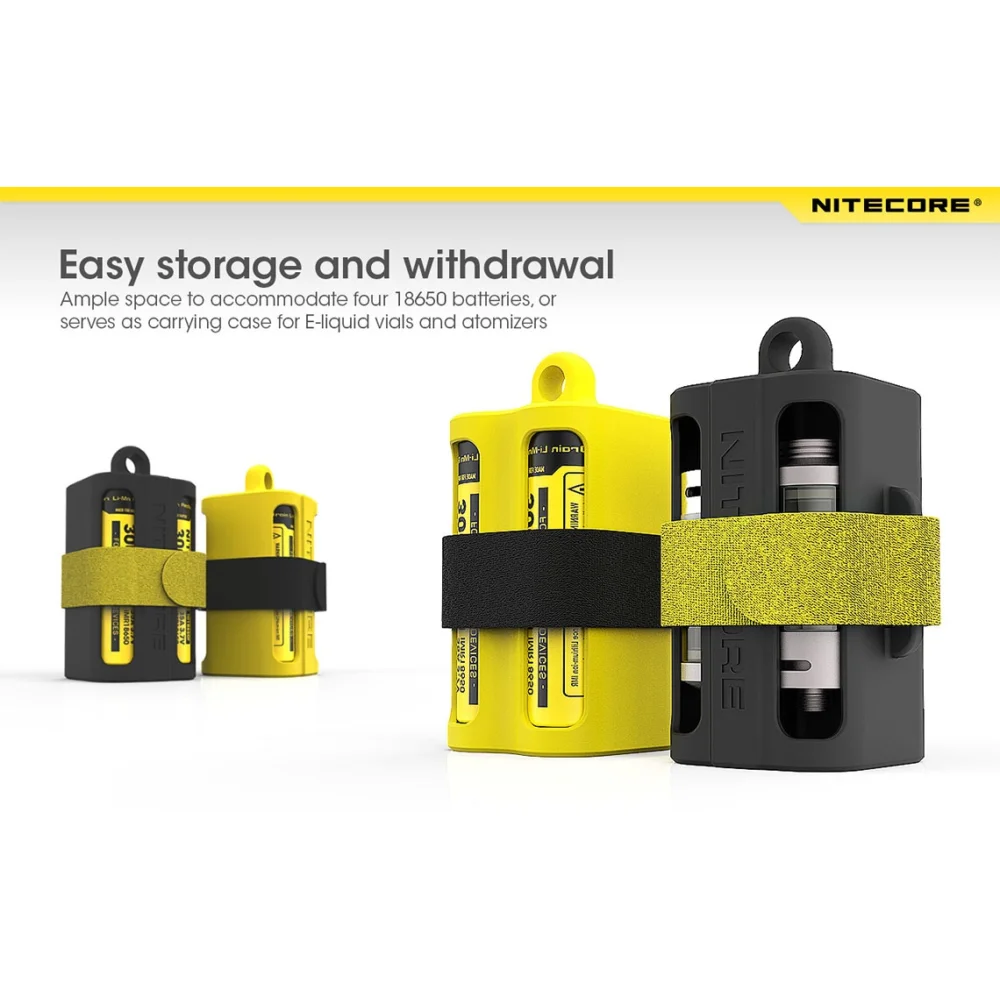 Pojemnik na Baterie Nitecore Żółty NBM40 3 Pojemnik na Baterie Nitecore Żółty NBM40