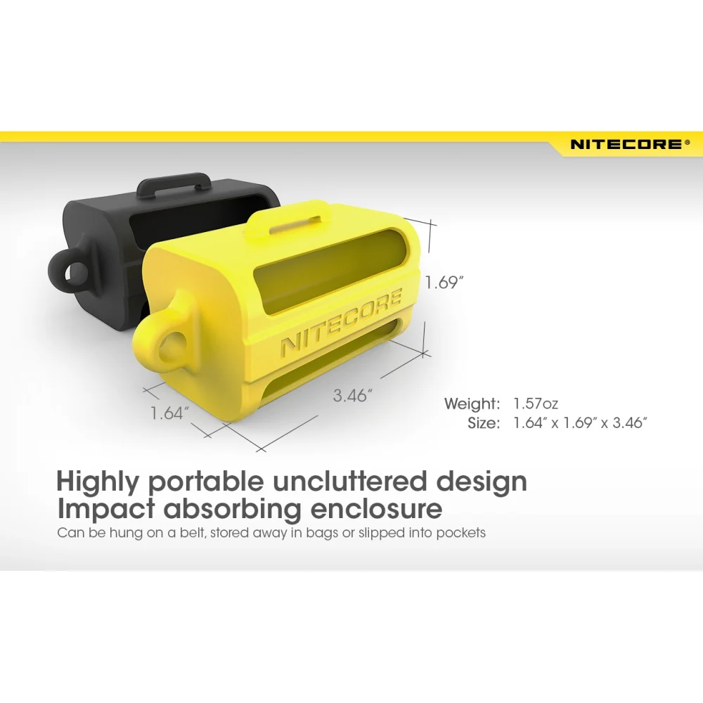 Pojemnik na Baterie Nitecore Żółty NBM40 5 Pojemnik na Baterie Nitecore Żółty NBM40