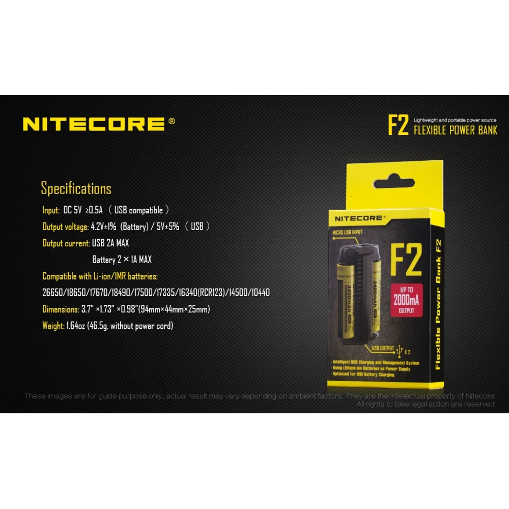 Power Bank Nitecore F2 16 Power Bank Nitecore F2
