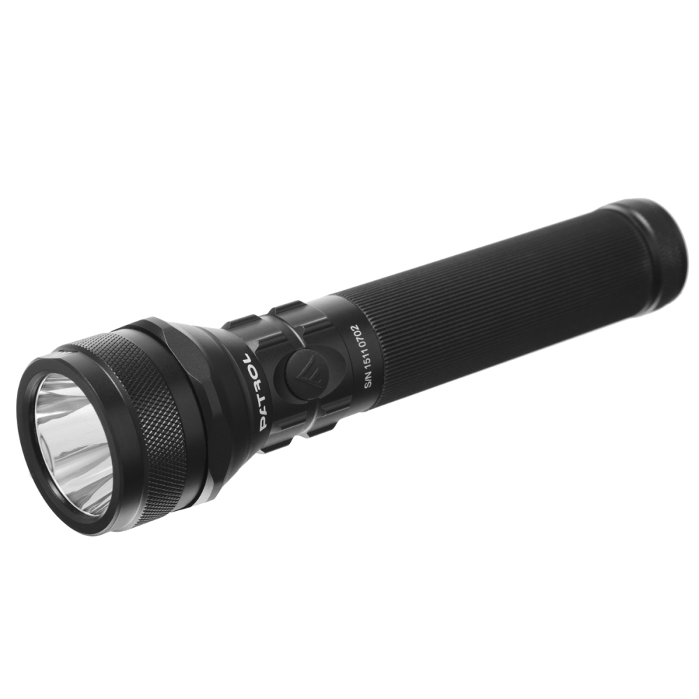 Latarka taktyczna Mactronic Patrol LTD - 1000lm, aluminiowy korpus, zasięg 278m, wodoodporna, zasilana akumulatorem 18650 3.7V - LifeGun.pl Latarka taktyczna akumulatorowa Mactronic Patrol LTD - 1000lm - Czarny - THH0055