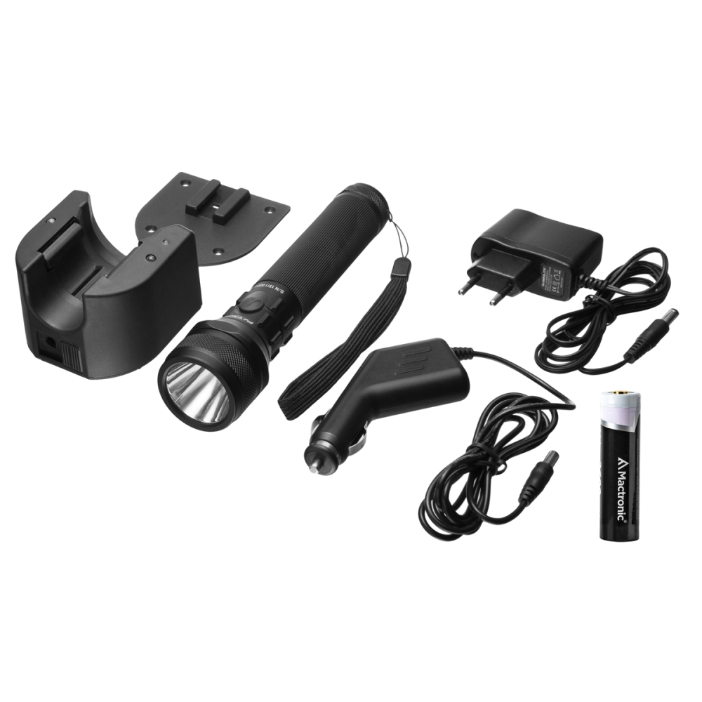 Latarka taktyczna Mactronic Patrol LTD - 1000lm, aluminiowy korpus, zasięg 278m, wodoodporna, zasilana akumulatorem 18650 3.7V - LifeGun.pl Latarka taktyczna akumulatorowa Mactronic Patrol LTD - 1000lm - Czarny - THH0055