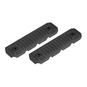 Strike Industries - Długie osłony szyny M-LOK z systemem zarządzania kablami - 2 szt. - SI-AR-CM-COVER-L-BK-1