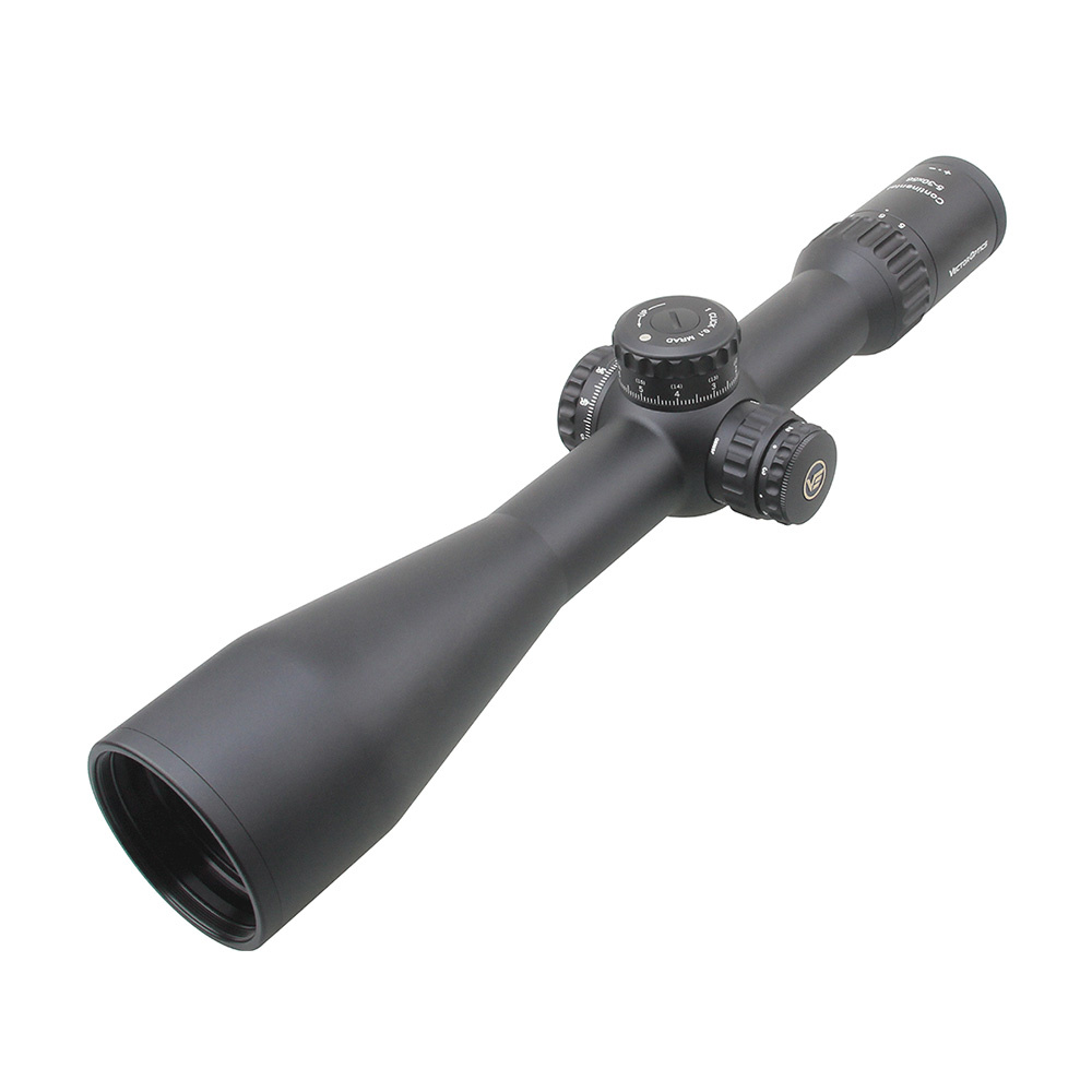 Luneta myśliwska ze zmiennym powiększeniem od firmy Vector Optics, przeznaczona do zastosowań myśliwskich lub sportowych. Serię lunet Continental cechuje bardzo wysoka jakość, stawiająca je na równi z wiodącymi markami z całego świata. W lunecie Continental zastosowano siatkę celowniczą VEC-MBR MIL, umieszczoną w pierwszym planie. Regulacja odbywa się za pomocą zewnętrznych pokręteł, gdzie jedno kliknięcie odpowiada - LifeGun.pl Vector Optics - Luneta Celownicza Continental 5 - 30 x 56 - 34 mm - First Focal Plane - SCFF-41-1