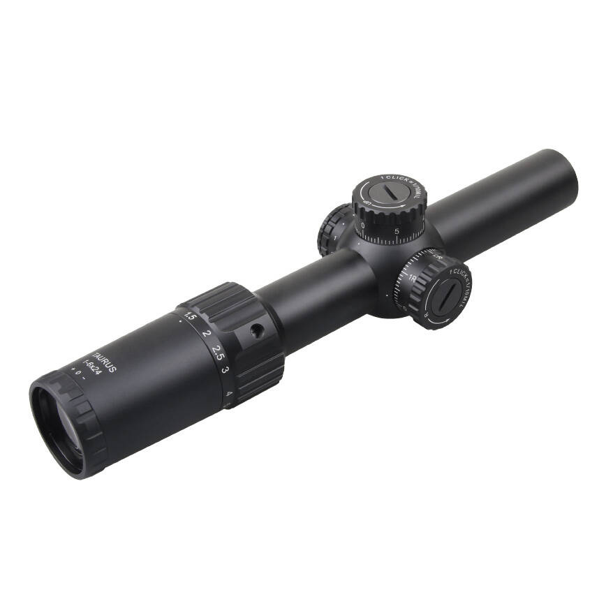 Luneta biegowa Taurus 1-6x24 o zmiennym powiększeniu 1-6x od firmy Vector Optics. Posiada obiektyw o średnicy - 24mm. Za celowanie odpowiada siatka celownicza VTC-CMIL o podświetlanym punkcie celowniczym z 6 stopniami natężeniami. Punkt celowniczy zasilany jest pojedynczą baterią CR2032. Luneta została wykonana z wysokiej jakości aluminium lotniczego 6061 T6. Dzięki solidnej i szczelnej budowie jest - LifeGun.pl Vector Optics - Luneta biegowa Taurus 1-6x24 SFP - LPVO - SCOC-42-1