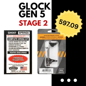 Zestaw do Glock Gen 5 stage 2: Spust Glock Performance + zestaw sprężyn Ghost