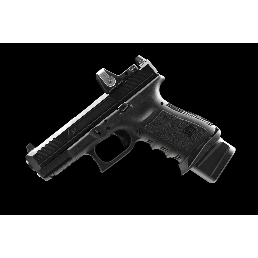 Powiększona stopka magazynka Strike Industries do Glock 19 + 5nab 2