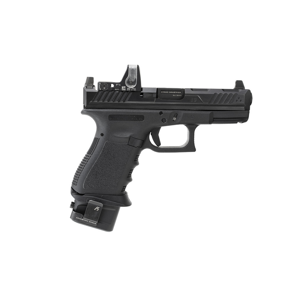Powiększona stopka magazynka Strike Industries do Glock 19 + 5nab 7