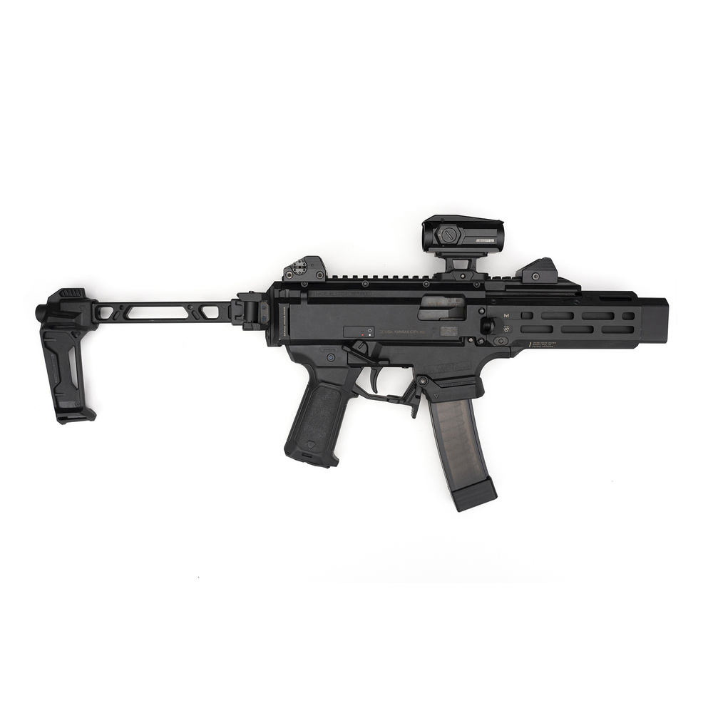 Kolba składana kompatybilna z SIG SAUER MCX, CZ Scorpion EVO, Huglu Mohac i innymi. - LifeGun.pl Strike Industries Kolba skladana Strike Folding Adapter Czarna SI FSA DUAL Huglu Mohac 4