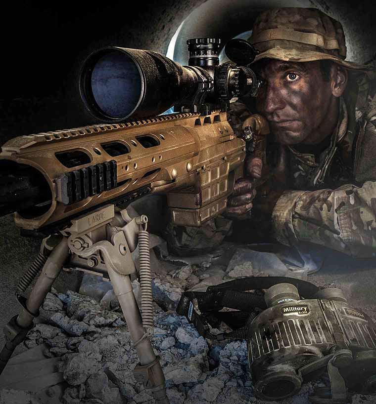 Średnica obiektywu (mm): 56 | Wypełnienie azotem: Tak | Sprawność zmierzchowa: 15.65 - 37.4 | Wodoodporność: Do 10 m | Średnica źrenicy wyjściowej (mm): 9,80 - 2,24 | Korekcja paralaksy (m): 50 do nieskończoności | Pole widzenia ze 100 m (m): ≥ 7,23 - 1,43 | Baterie (kompatybilne): CR 2450 | Krzyż celowniczy: G2B Mil-Dot / MSR - LifeGun.pl LUNETA STEINER MILITARY 5-25X56 M5Xi MSR2-5