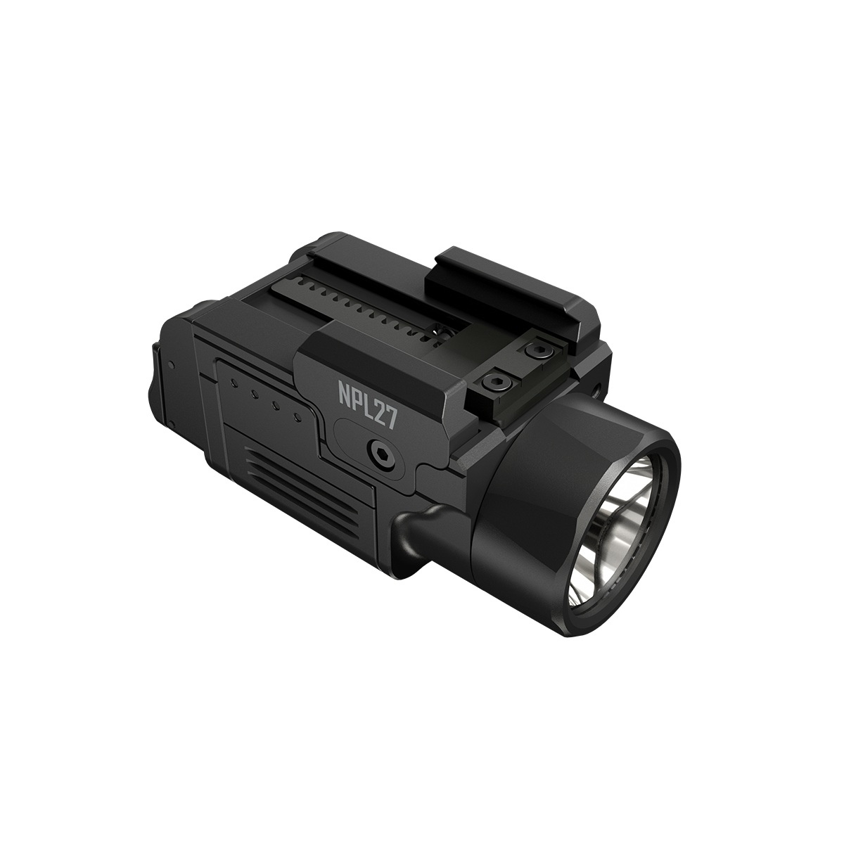 NITECORE NPL27 - kompaktowa latarka taktyczna do broni z systemem optycznym PDOT (Precision Digital Optics Technology), o maks. mocy 650 lumenów i zasięgu 410 m, ze standardowym montażem (w zestawie adapter do Picatinny).Źródłem zasilania jest odłączany akumulator litowo-jonowy 500 mAh, umożliwiający świecenie przez 1h 15min w trybie 160 lumenów i 50 min w trybie 650 lumenów.System - LifeGun.pl LATARKA NITECORE NPL27-1