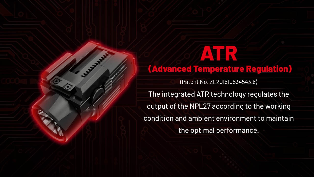 NITECORE NPL27 - kompaktowa latarka taktyczna do broni z systemem optycznym PDOT (Precision Digital Optics Technology), o maks. mocy 650 lumenów i zasięgu 410 m, ze standardowym montażem (w zestawie adapter do Picatinny).Źródłem zasilania jest odłączany akumulator litowo-jonowy 500 mAh, umożliwiający świecenie przez 1h 15min w trybie 160 lumenów i 50 min w trybie 650 lumenów.System - LifeGun.pl LATARKA NITECORE NPL27-7