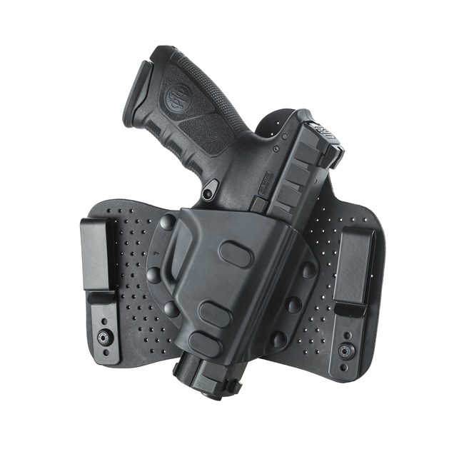 Kabura wewnętrzna do pistoletu Beretta 2CLIP E01212 Kabura stworzona dla pistoletów APX, Compact oraz Centurion. Komfortowa, łatwa w ukryciu i kuloodporna konstrukcja gotowa na każde zadanie. Cechy: Odporne na korozje stalowe klipsy Wysokiej jakości skórzana podkładka Micro otwory dla polepszenia wentylacji Kompatybilna: modele Beretta APX, Compact i Centurion Praworęczna - LifeGun.pl Kabura wewnętrzna do pistoletu Beretta 2CLIP E01212-3