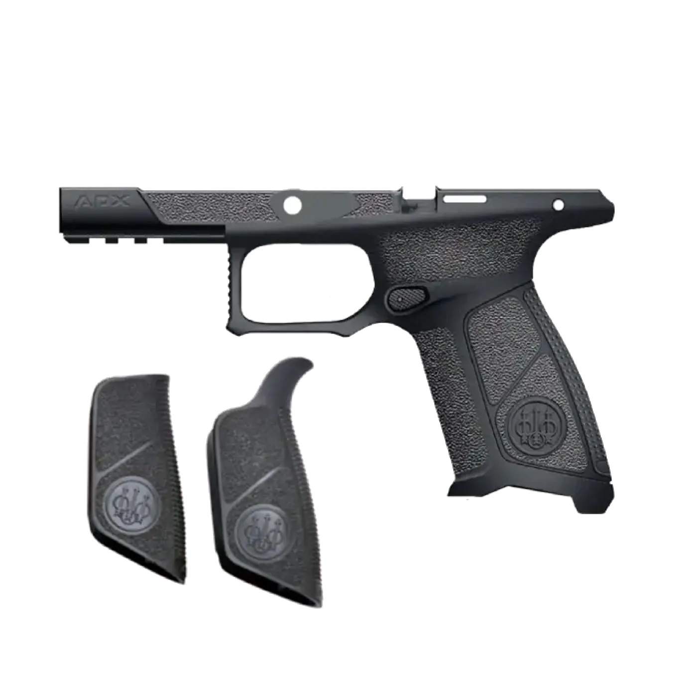 Wymienne okładziny i szkielet do pistoletu APX A1 w kolorze czarnym (kod producenta: E03440). - LifeGun.pl Zestaw okładzin ze szkieletem do pistoletu Beretta APX A1 (E03440) Black-1