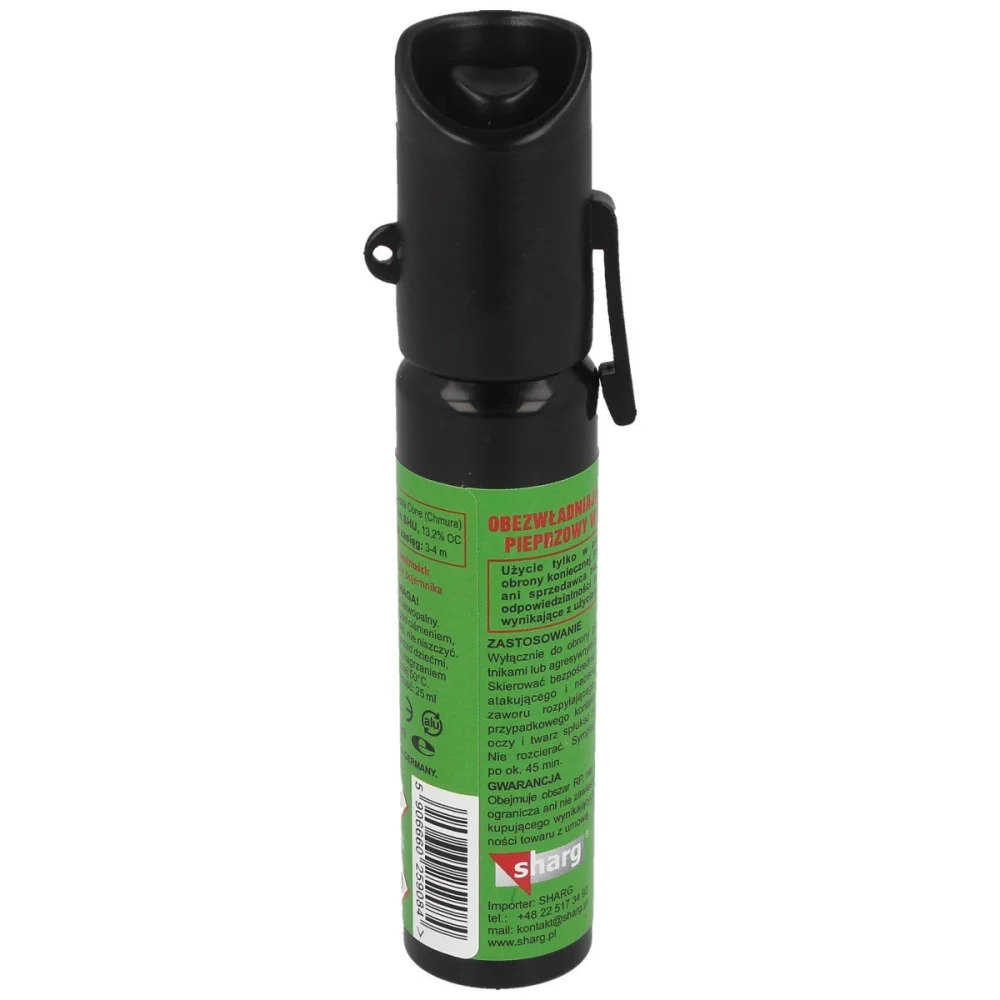 Gaz pieprzowy Sharg Defence Green Gel 2mln SHU 25ml 3 Gaz pieprzowy Sharg Defence Green Gel 2mln SHU 25ml