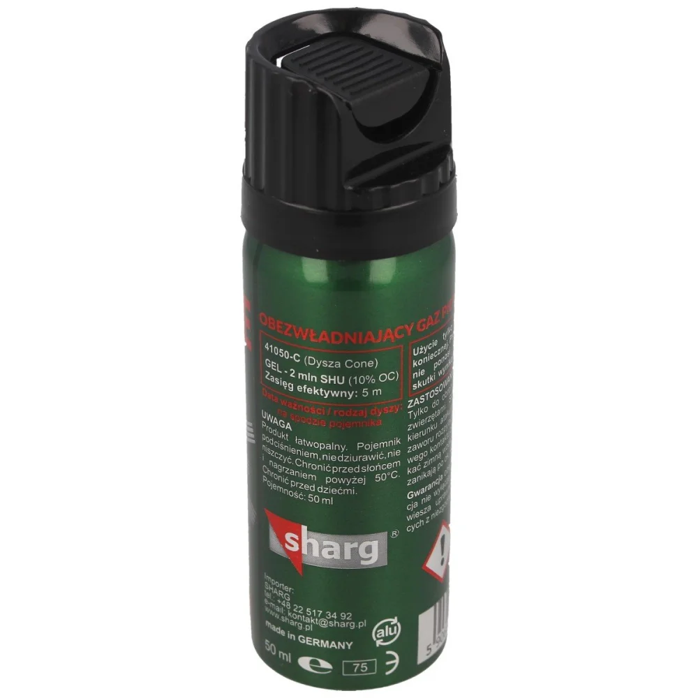 Gaz pieprzowy Sharg Nato Defence Gel 2mln Cone 50ml (41050-C) 3 Gaz pieprzowy Sharg Nato Defence Gel 2mln Cone 50ml (41050-C)