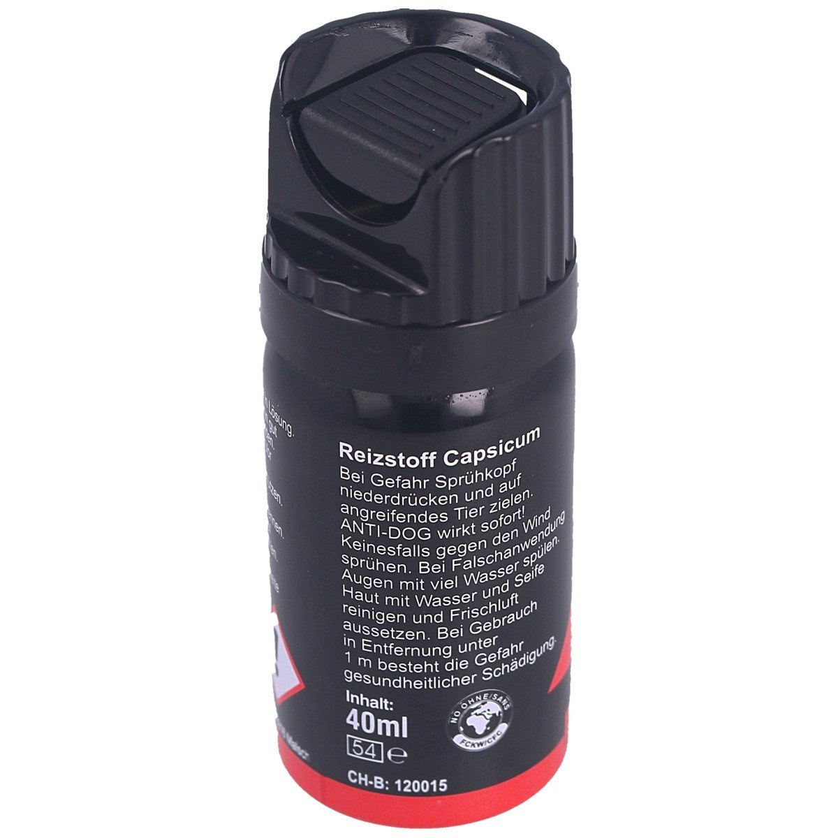 ProTect Anti-Dog 40ml miotacz gazu firmy KKS do obrony przed agresywnymi zwierzętami, a zwłaszcza psami. Skład dobrano tak, aby równie skutecznie bronił przed napastnikiem / grupą napastników. Dysza Cone/Fog wyrzuca substancję drażniącą w postaci chmury.. - LifeGun.pl Gaz pieprzowy KKS ProTect Anti-Dog 1mln SHU 40ml Cone (01440-C)-2