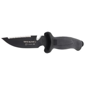 Nóż nurkowy FOX Tekno Military 2 Black / Black Blade (641)-2