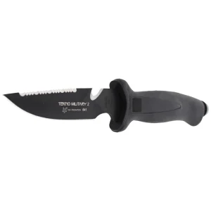 Nóż nurkowy FOX Tekno Military 2 Black / Black Blade (641)