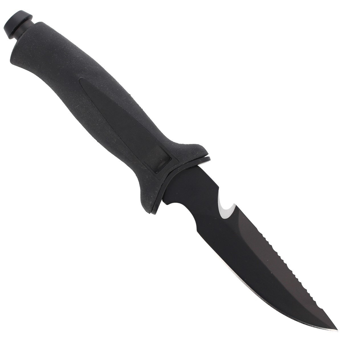 Nóż nurkowy FOX Tekno Military 2 Black / Black Blade (641)-3