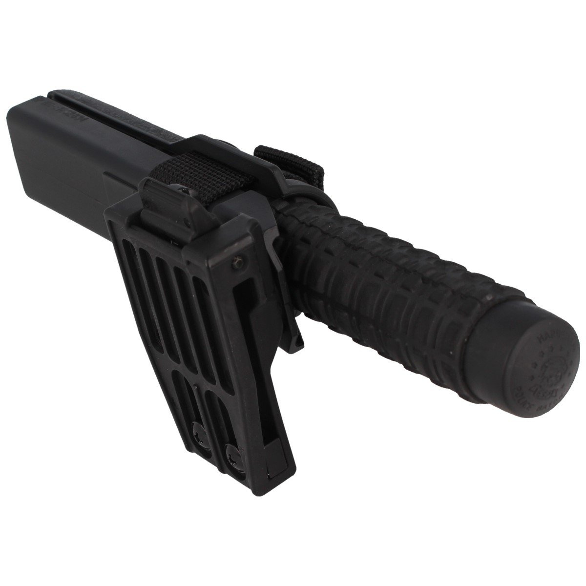 EXB-23H-CH BH-55, hartowana 23" pałka teleskopowa ESP Friction Loc. Profesjonalny wypinany obrotowy uchwyt BH-55 z mocowaniem UBC-5 Quick Change System. Dla ceniących większy zasięg i skuteczność przy wymiarach zbliżonych do policyjnego batona 21"... - LifeGun.pl Pałka teleskopowa hartowana ESP 23'' (ExB-23H-CH BH-55)-7