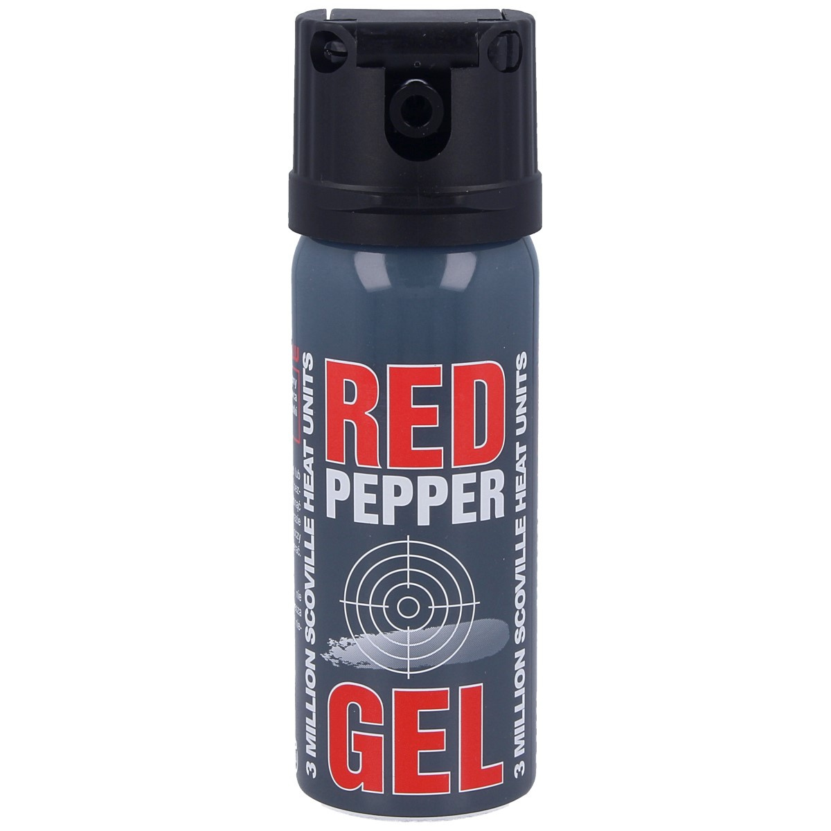 Sharg Graphite Red Pepper Gel 3mln SHU, Cone 50 ml. Made in Germany. Najmocniejszy gaz obronny na rynku. Niezwykle skuteczny środek obrony przed napastnikami, agresywnymi zwierzętami oraz miru domowego. Dysza CONE chmura. Głowica Flip Top Clip z klipsem. - LifeGun.pl Gaz pieprzowy Sharg Graphite Gel 3mln SHU, Cone 50ml (11050-C)-1