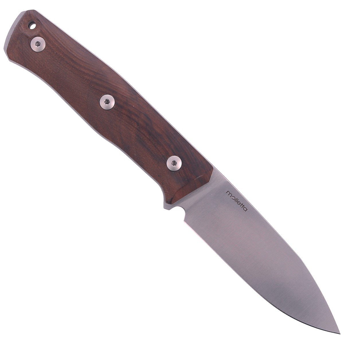 B35 Walnut, nóż ze stałym ostrzem włoskiej manufaktury LionSteel. Ze względu na wymiary oraz niską wagę niesamowicie poręczny i łatwy w przenoszeniu, bez utraty cech pełnowymiarowego noża bushcraftowego. Doskonale wyważony, ostrze ze stali Sleipner... - LifeGun.pl Nóż LionSteel Bushcraft Walnut, Satin Blade (B35 WN)-3