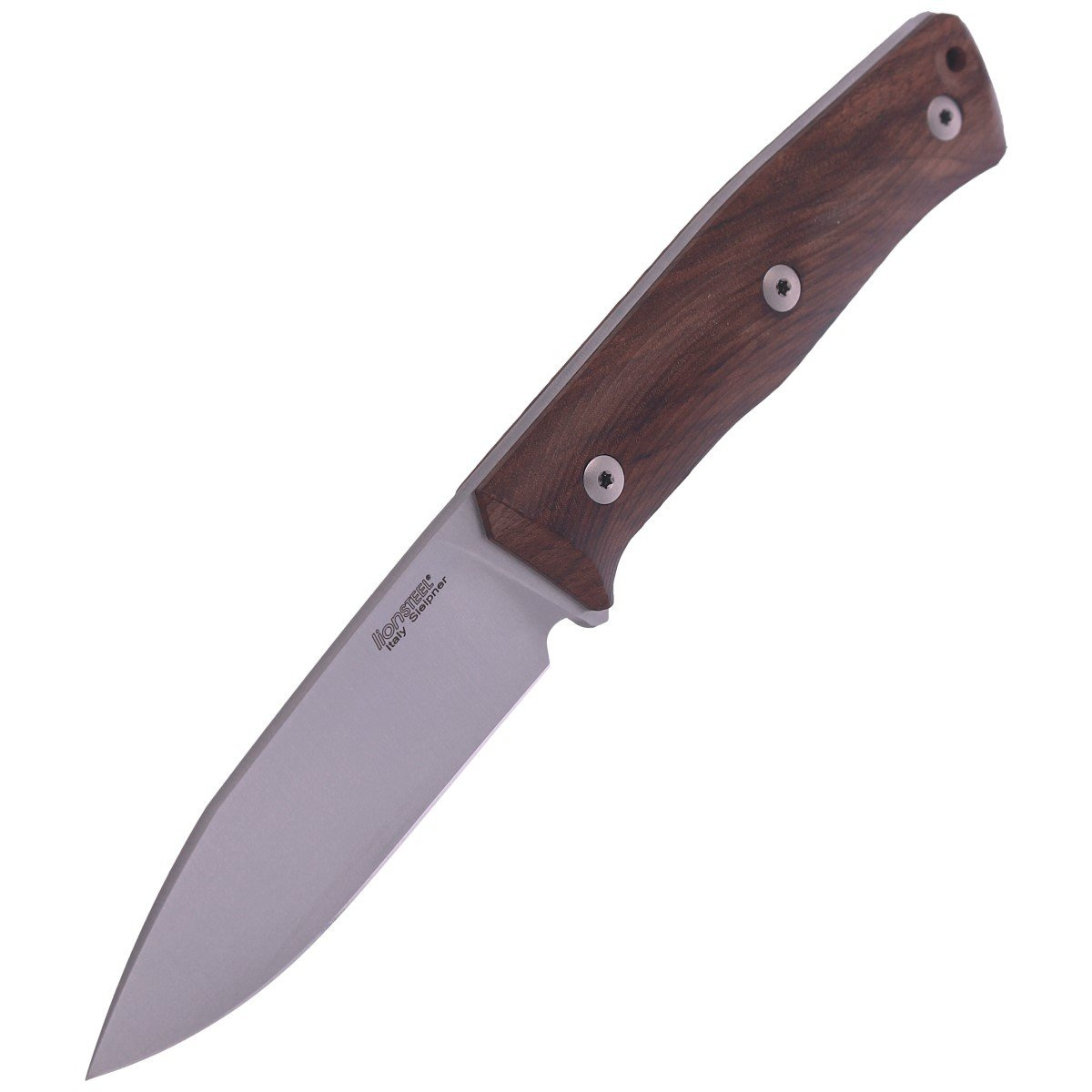 B35 Walnut, nóż ze stałym ostrzem włoskiej manufaktury LionSteel. Ze względu na wymiary oraz niską wagę niesamowicie poręczny i łatwy w przenoszeniu, bez utraty cech pełnowymiarowego noża bushcraftowego. Doskonale wyważony, ostrze ze stali Sleipner... - LifeGun.pl Nóż LionSteel Bushcraft Walnut, Satin Blade (B35 WN)-6