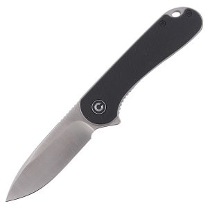 Nóż składany Civivi Elementum Flipper Black G10, Satin D2 (C907A)-1