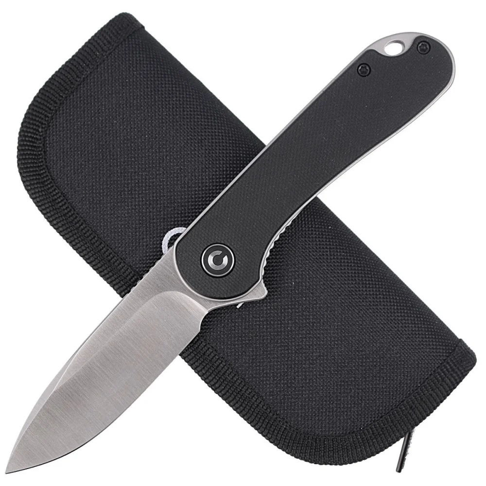 Nóż składany Civivi Elementum Flipper Black G10, Satin D2 (C907A) 4 Nóż składany Civivi Elementum Flipper Black G10, Satin D2 (C907A)