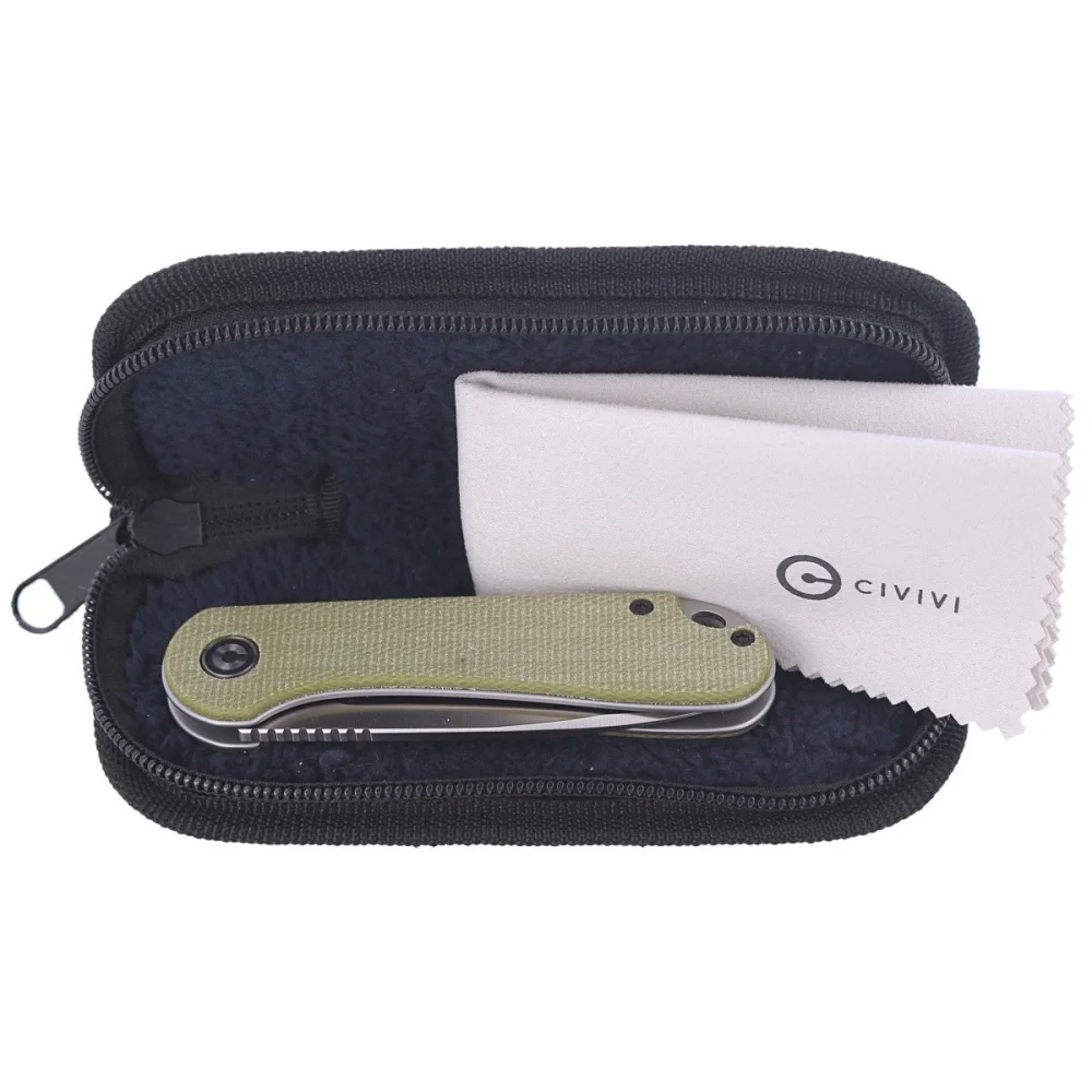 Nóż składany CIVIVI Elementum Flipper Olive Micarta, Satin Finish (C907S) 9 Nóż składany CIVIVI Elementum Flipper Olive Micarta, Satin Finish (C907S)