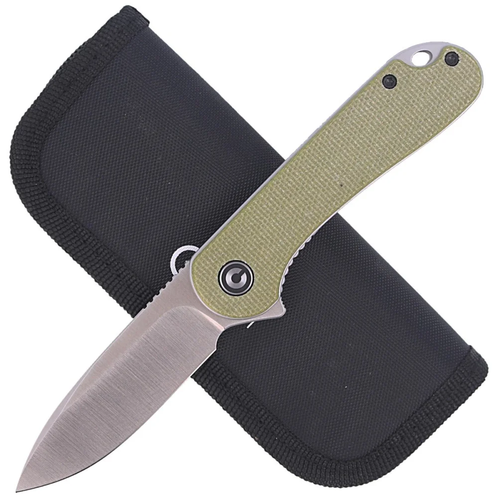 Nóż składany CIVIVI Elementum Flipper Olive Micarta, Satin Finish (C907S) 4 Nóż składany CIVIVI Elementum Flipper Olive Micarta, Satin Finish (C907S)