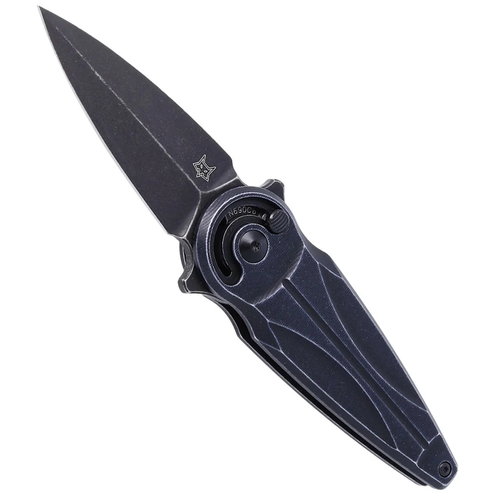 Nóż FOX Saturn, Black Aluminium, Black Stonewashed N690Co by Denis Simonutti (FX-551 ALB) 5 Nóż FOX Saturn, Black Aluminium, Black Stonewashed N690Co by Denis Simonutti (FX-551 ALB)