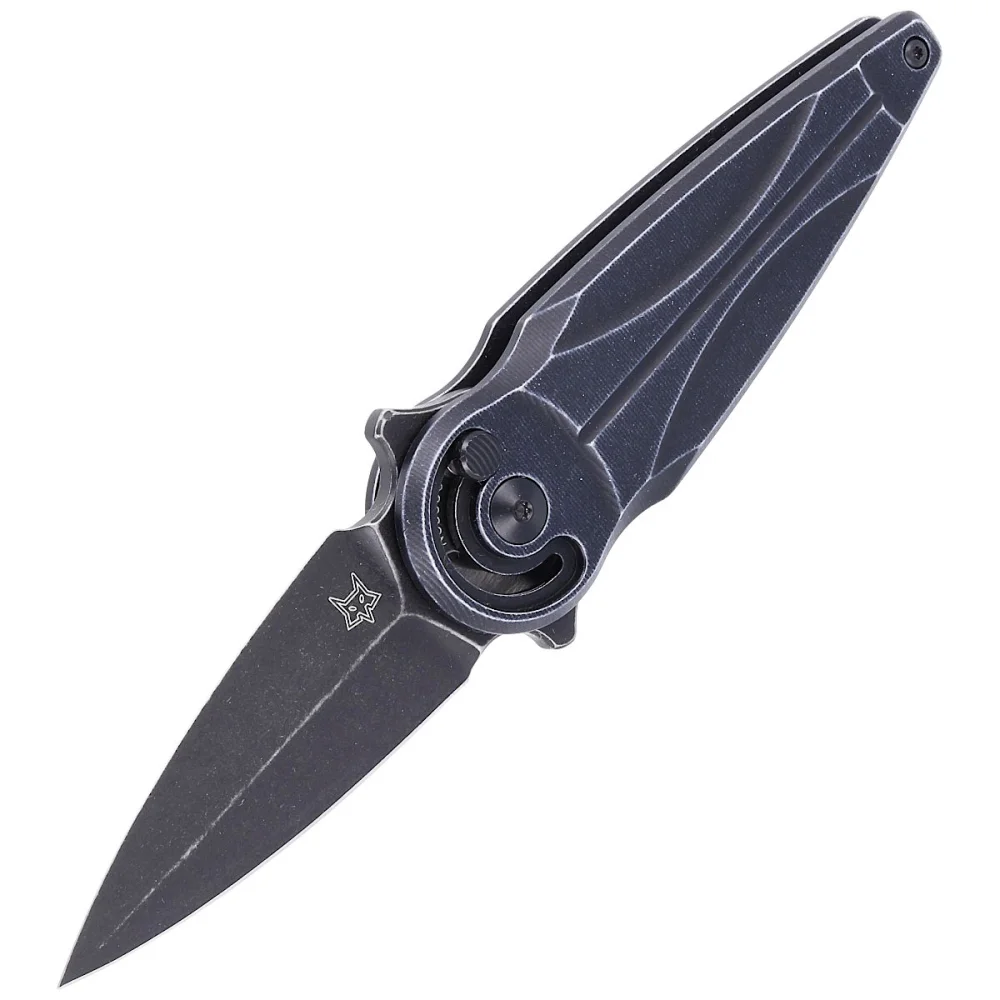 Nóż FOX Saturn, Black Aluminium, Black Stonewashed N690Co by Denis Simonutti (FX-551 ALB) 7 Nóż FOX Saturn, Black Aluminium, Black Stonewashed N690Co by Denis Simonutti (FX-551 ALB)