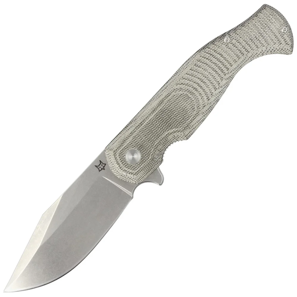 Nóż składany Fox Eastwood Tiger OD Green Canvas Micarta, Stonewashed D2 by Gudy Van Poppel (FX-524 G) 1 Nóż składany Fox Eastwood Tiger OD Green Canvas Micarta, Stonewashed D2 by Gudy Van Poppel (FX-524 G)