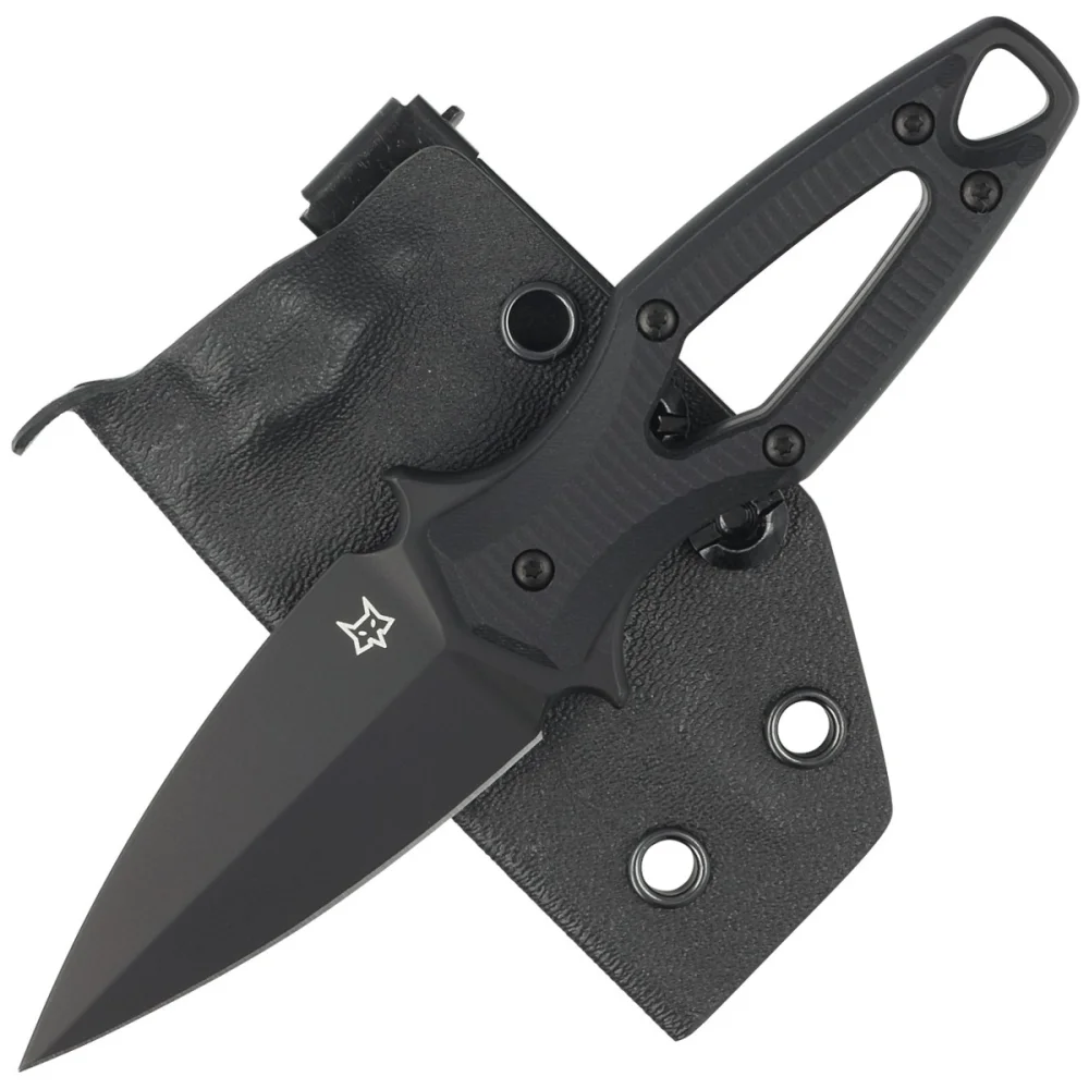 Nóż FOX Aka Black G10, Black Top Shield Elmax by Denis Simonutti (FX-554 B) 2 Nóż FOX Aka Black G10, Black Top Shield Elmax by Denis Simonutti (FX-554 B)