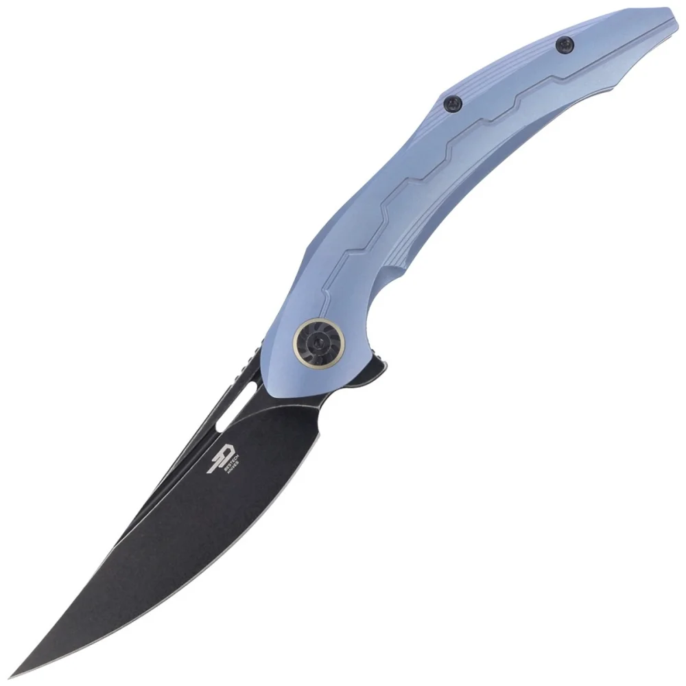 Nóż składany Bestech Marukka Blue Titanium, Black Stonewashed M390 by Kombou (BT2002B) 1 Nóż składany Bestech Marukka Blue Titanium, Black Stonewashed M390 by Kombou (BT2002B)