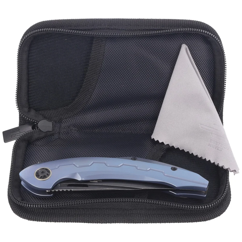 Nóż składany Bestech Marukka Blue Titanium, Black Stonewashed M390 by Kombou (BT2002B) 3 Nóż składany Bestech Marukka Blue Titanium, Black Stonewashed M390 by Kombou (BT2002B)