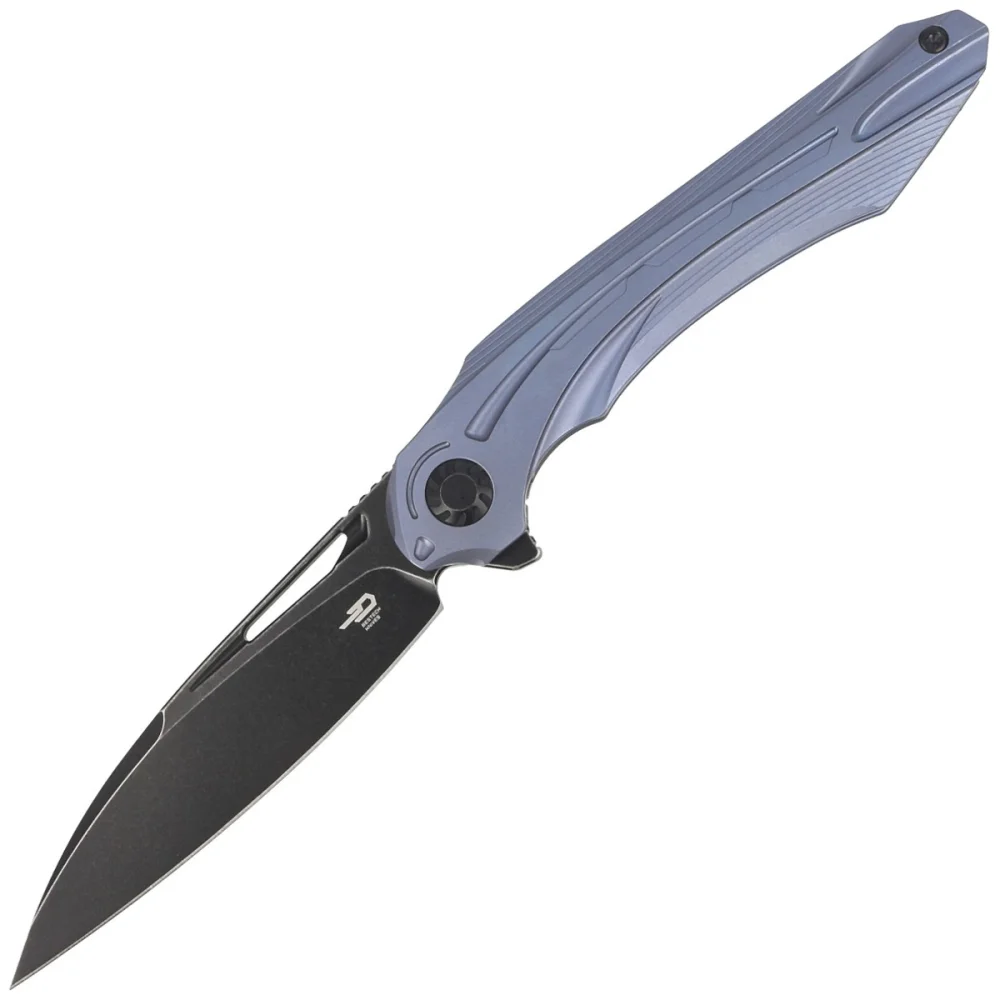 Nóż składany Bestech Wibra Blue Titanium, Black Stonewashed M390 by Kombou (BT2001C) 1 Nóż składany Bestech Wibra Blue Titanium, Black Stonewashed M390 by Kombou (BT2001C)