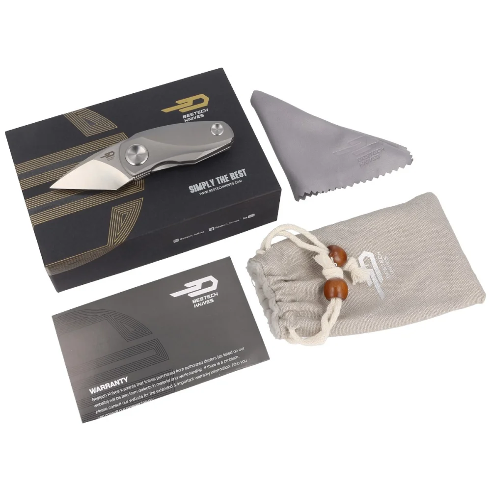 Nóż składany Bestech Tulip Frame Lock Grey Titanium, Stonewash / Satin M390 by Ostap Hel (BT1913A) 3 Nóż składany Bestech Tulip Frame Lock Grey Titanium, Stonewash / Satin M390 by Ostap Hel (BT1913A)