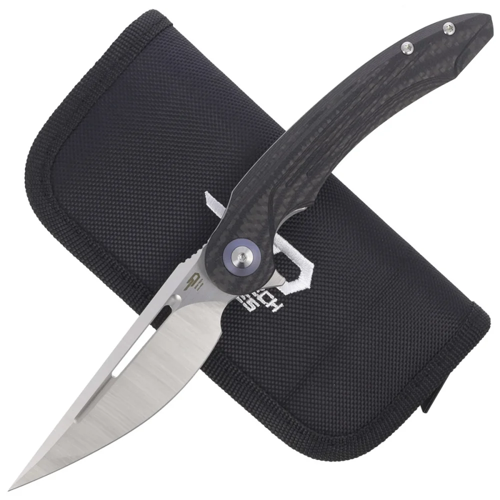 Nóż składany Bestech Irida Carbon Fiber / Black G10, Satin 14C28N by Kombou (BG25D) 2 Nóż składany Bestech Irida Carbon Fiber / Black G10, Satin 14C28N by Kombou (BG25D)