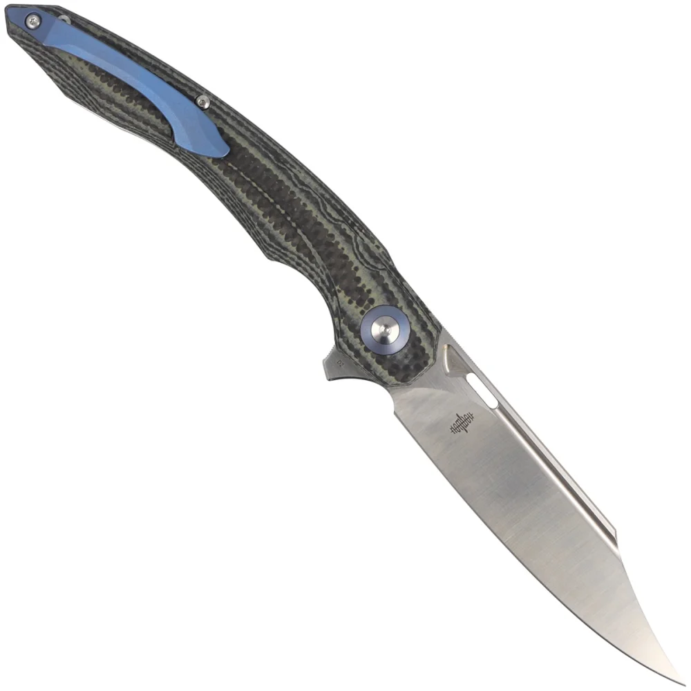 Nóż składany Bestech Fanga Carbon Fiber / Beige G10, Satin D2 by Kombou (BG18D) 3 Nóż składany Bestech Fanga Carbon Fiber / Beige G10, Satin D2 by Kombou (BG18D)