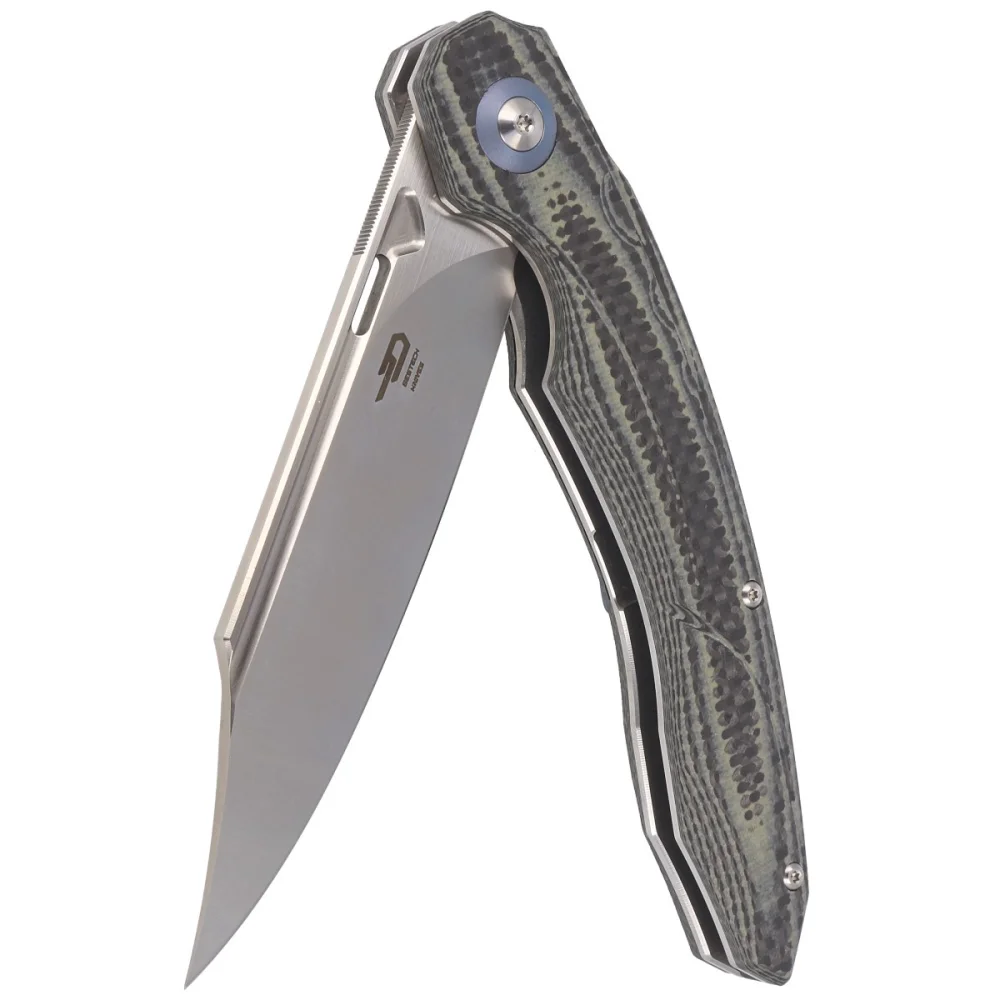 Nóż składany Bestech Fanga Carbon Fiber / Beige G10, Satin D2 by Kombou (BG18D) 5 Nóż składany Bestech Fanga Carbon Fiber / Beige G10, Satin D2 by Kombou (BG18D)