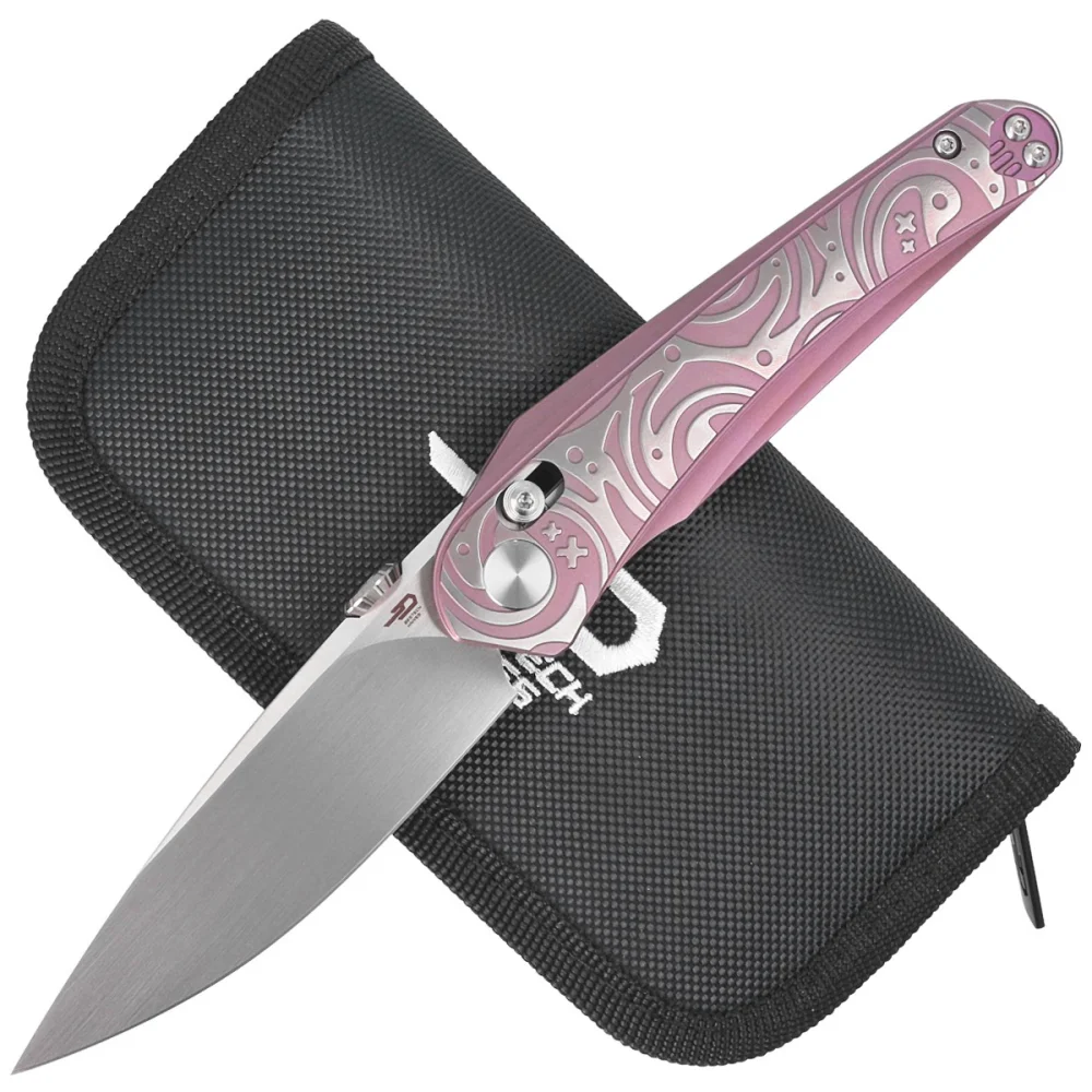 Nóż składany Bestech Mothus Purple Titanium, Satin by Hand M390 by Kombou (BT2206E) 2 Nóż składany Bestech Mothus Purple Titanium, Satin by Hand M390 by Kombou (BT2206E)