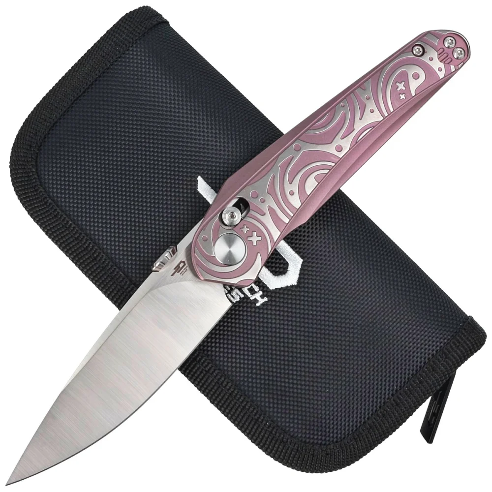 Nóż składany Bestech Mothus Purple Titanium, Satin M390 by Kombou (BT2206D) 4 Nóż składany Bestech Mothus Purple Titanium, Satin M390 by Kombou (BT2206D)
