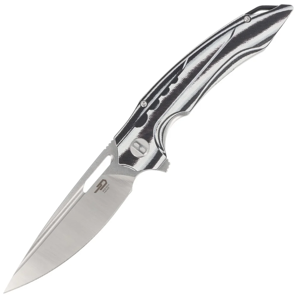 Nóż składany Bestech Ornetta Carbon Fiber / White G10, Stonewash / Satin N690 by Kombou (BL02C) 1 Nóż składany Bestech Ornetta Carbon Fiber / White G10, Stonewash / Satin N690 by Kombou (BL02C)