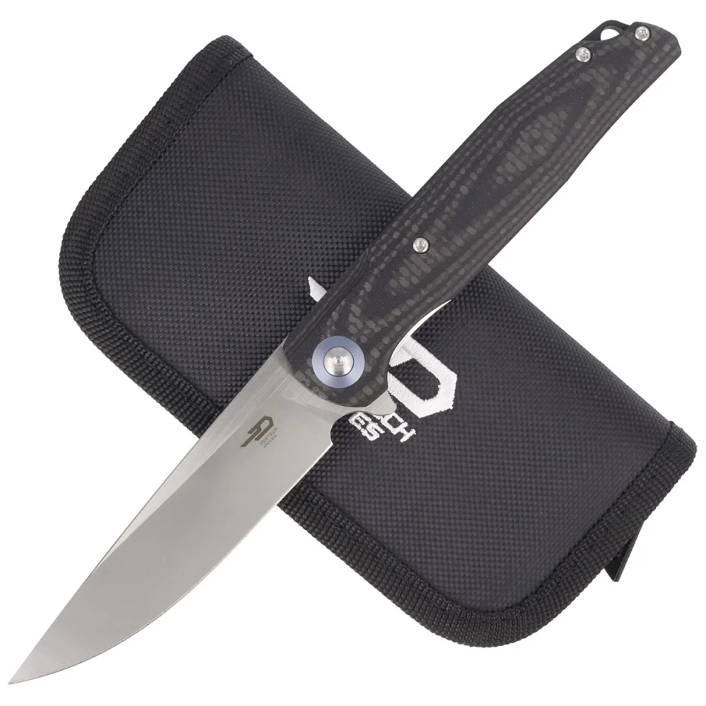 Nóż składany Bestech Ascot Carbon Fiber / Black G10, Satin D2 (BG19A) 2 Nóż składany Bestech Ascot Carbon Fiber / Black G10, Satin D2 (BG19A)